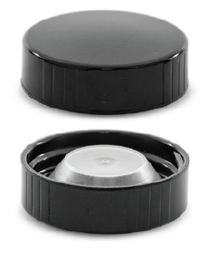 Black Plastic Cap, Poly Seal