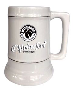 Ceramic Stein - Platinum Trim